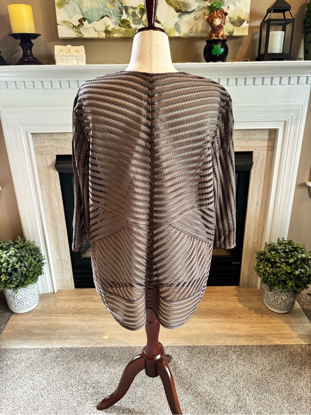 *NEW* CHICO's Travelers Novelty Strip Jacket -Size 4 (US 20/22) - Picture 6 of 8